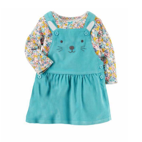 baby girl clothes set long sleeve floral pattern t shirt cute cat print strap dress 3d pocket spring autumn baby dress set 2018, White
baby girl clothes set long sleeve floral pattern t shirt cute cat print strap dress 3d pocket spring autumn baby dress set 2018, White