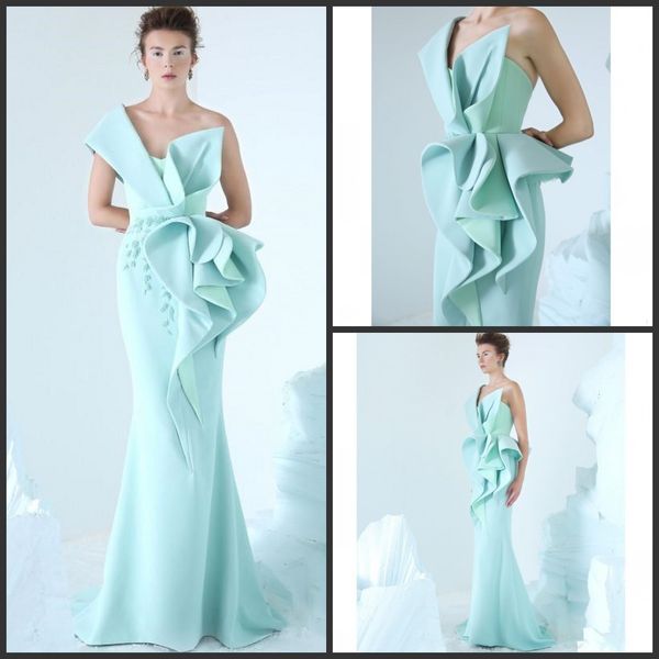 2019 new mermaid evening dress one shoulder embroidery ruffles prom gowns glamorous dubai fashion floor length formal dress 2020, Black;red
2019 new mermaid evening dress one shoulder embroidery ruffles prom gowns glamorous dubai fashion floor length formal dress 2020, Black;red