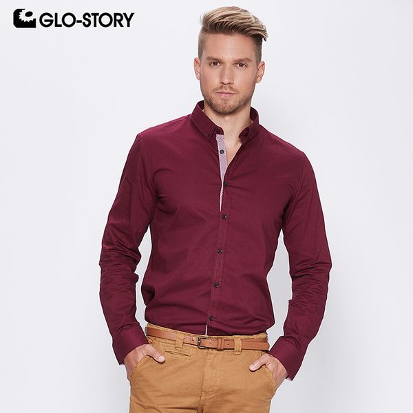 glo-story shipped from eu men's 2018 casual long sleeve dress shirts male cotton slim fit wear to work formal shirt 6834, White;black
glo-story shipped from eu men's 2018 casual long sleeve dress shirts male cotton slim fit wear to work formal shirt 6834, White;black