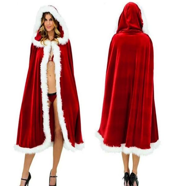 qluoyi 2018 women christmas costume cloak hooded santa claus velvet fur cloak red clothes for women costume halloween, Black;red
qluoyi 2018 women christmas costume cloak hooded santa claus velvet fur cloak red clothes for women costume halloween, Black;red