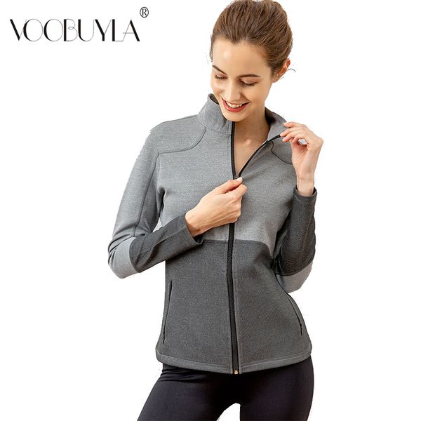 voobuyla new women's patchwork running jacket long sleeve zipper breathable sport yoga coat running gym fitness women tight, Black;red
voobuyla new women's patchwork running jacket long sleeve zipper breathable sport yoga coat running gym fitness women tight, Black;red