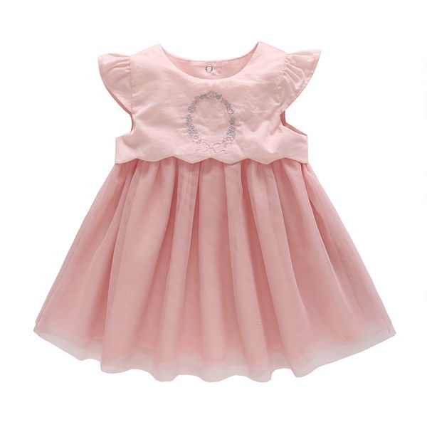 new baby girls dress 100% cotton flower embroidered o-neck princess dresses for girls 1 year summer pink toddler clothes, Red;yellow
new baby girls dress 100% cotton flower embroidered o-neck princess dresses for girls 1 year summer pink toddler clothes, Red;yellow