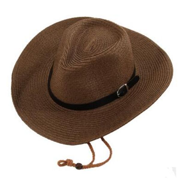 straw braid men cowboy hats with buckle western american mens hat lady beach hats solid khaki 5 colors, Blue;gray
straw braid men cowboy hats with buckle western american mens hat lady beach hats solid khaki 5 colors, Blue;gray
