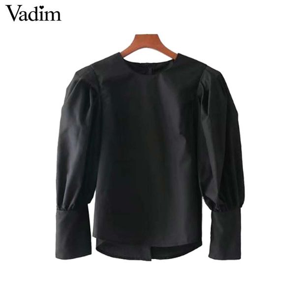 vadim women black pleated shirts back buttons basic solid blouse office lady work wear brand chic blusas lt2674, White
vadim women black pleated shirts back buttons basic solid blouse office lady work wear brand chic blusas lt2674, White