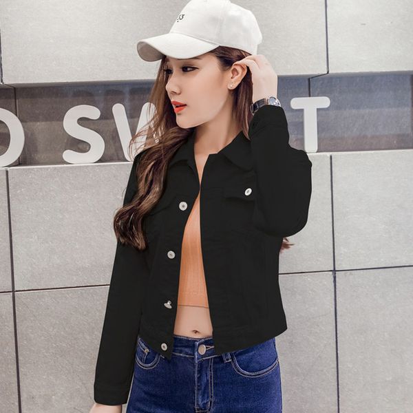 Jackets Fashion Jeans Jacket Women Spring 2XL XL Autumn Hand Brush Long Sleeve Stretch Short Basic Denim Jacket Outerwear Coats
Jackets Fashion Jeans Jacket Women Spring 2XL XL Autumn Hand Brush Long Sleeve Stretch Short Basic Denim Jacket Outerwear Coats