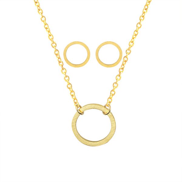 simple open circle pendant necklace stud earrings for men women jewelry set stainless steel rose gold round parure bijoux femme, Silver
simple open circle pendant necklace stud earrings for men women jewelry set stainless steel rose gold round parure bijoux femme, Silver