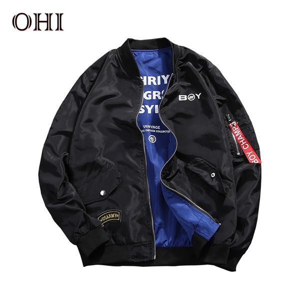 ohi j80 autumn letter windproof waterproof men's bomber jackets v-neck hip hop casual thin coat reversible clothes, Black;brown
ohi j80 autumn letter windproof waterproof men's bomber jackets v-neck hip hop casual thin coat reversible clothes, Black;brown