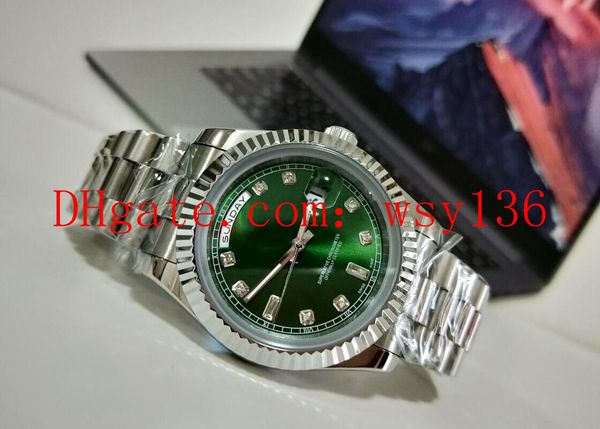 factory supplier luxury watch day-date president stainless steel bracelet 18038 diamond green dial men's automatic mechanical casual wa, Slivery;brown
factory supplier luxury watch day-date president stainless steel bracelet 18038 diamond green dial men's automatic mechanical casual wa, Slivery;brown