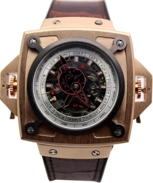 luxury new brand men's stainless steel classic self wind automatic mechanical self wind leather black rose gold silver watches, Slivery;brown
luxury new brand men's stainless steel classic self wind automatic mechanical self wind leather black rose gold silver watches, Slivery;brown