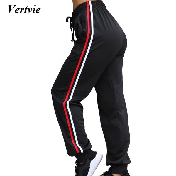 vertvie woman's running pants side striped yoga running leggings slim high waist sweatpants sport trousers leggings, Black;blue
vertvie woman's running pants side striped yoga running leggings slim high waist sweatpants sport trousers leggings, Black;blue