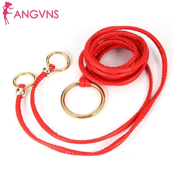 women leather synthetic fashion decoration belts ring metal waistband waist, Black;brown 
women leather synthetic fashion decoration belts ring metal waistband waist, Black;brown