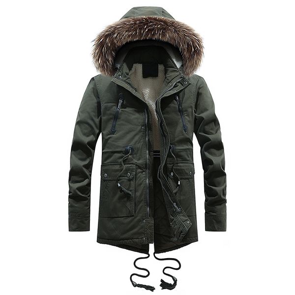 2018 winter the new men's long parkas thick fur hooded patchwork jackets warm fleece padded coat warm outerwea rlarge size l-3xl, Black
2018 winter the new men's long parkas thick fur hooded patchwork jackets warm fleece padded coat warm outerwea rlarge size l-3xl, Black