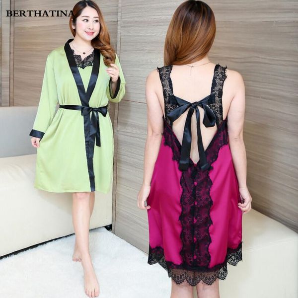 berthatina attire silk gowns lace robe nightgown robe set nightwear summer women's silk robes plus size 4xl, Black;red
berthatina attire silk gowns lace robe nightgown robe set nightwear summer women's silk robes plus size 4xl, Black;red