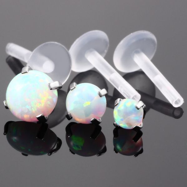 3pcs/lot bioflexible opal gem lip monore labret stud piercing rings orelha helix ear cartilage tragus fashion jewelry 16g, Slivery;golden
3pcs/lot bioflexible opal gem lip monore labret stud piercing rings orelha helix ear cartilage tragus fashion jewelry 16g, Slivery;golden