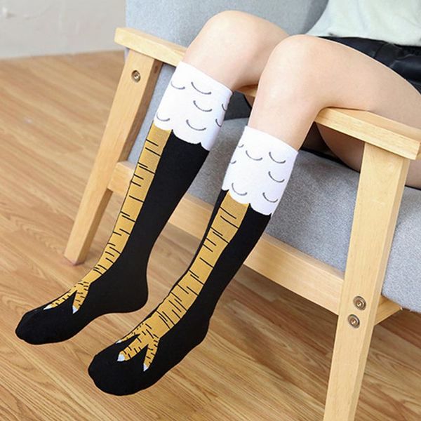 women crazy funny sexy chicken legs cluck knee high fitness gifts novelty socks, Black
women crazy funny sexy chicken legs cluck knee high fitness gifts novelty socks, Black