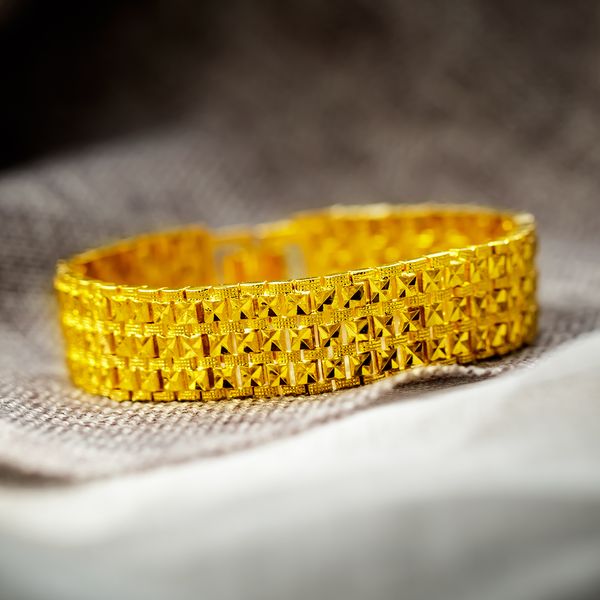 men's bracelet large wide gold color luxury collection bracelet men's gifts choice, Black 
men's bracelet large wide gold color luxury collection bracelet men's gifts choice, Black