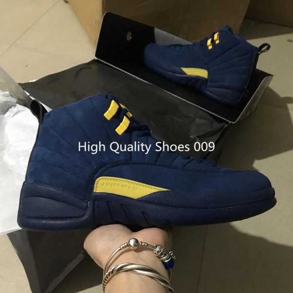 2018 новых мужчин женщин Jumpman XII 12 Мичиган синий желтый баскетбол обувь высокого кач
2018 новых мужчин женщин Jumpman XII 12 Мичиган синий желтый баскетбол обувь высокого кач