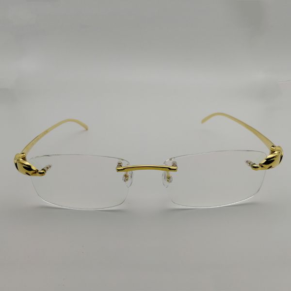 men titanium alloy leopard glasses frames rimless square eyeglasses clear lens optical gold frame eyewear for reading, Silver
men titanium alloy leopard glasses frames rimless square eyeglasses clear lens optical gold frame eyewear for reading, Silver