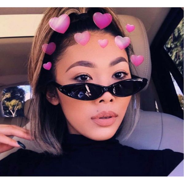 ultra-small frame oval candy-colored sunglasses 2018 designer brand lady cat's eye sunglasses female fashion nx, White;black
ultra-small frame oval candy-colored sunglasses 2018 designer brand lady cat's eye sunglasses female fashion nx, White;black