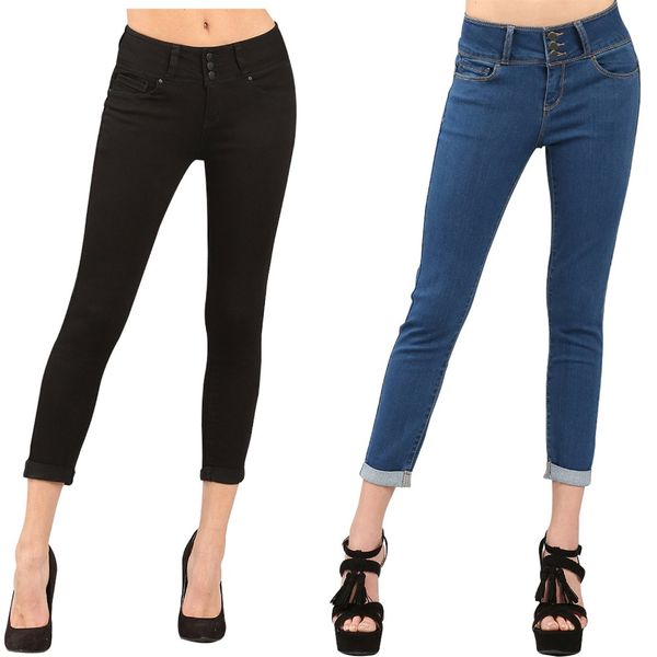 mqupin black light medium denim cuffed butt lifting jeans spring wash skinny denim jeans female button casual women, Blue
mqupin black light medium denim cuffed butt lifting jeans spring wash skinny denim jeans female button casual women, Blue