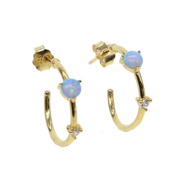 925 sterling silver opal hoop earring gold plated minimal thin circle hoops simple fashion girl women gift earring jewelrys, Golden;silver
925 sterling silver opal hoop earring gold plated minimal thin circle hoops simple fashion girl women gift earring jewelrys, Golden;silver