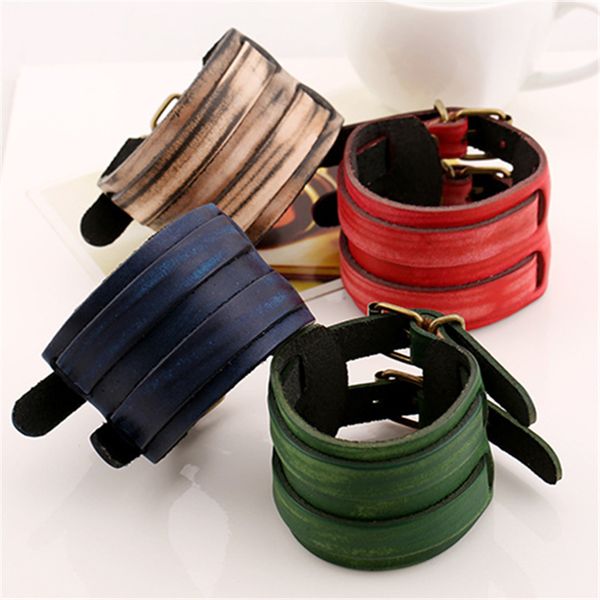gypsy hiphop hippie punk grey red vintage green dark navy blue brown real leather charms wide wrap layers bracelets bangles man, Golden;silver
gypsy hiphop hippie punk grey red vintage green dark navy blue brown real leather charms wide wrap layers bracelets bangles man, Golden;silver