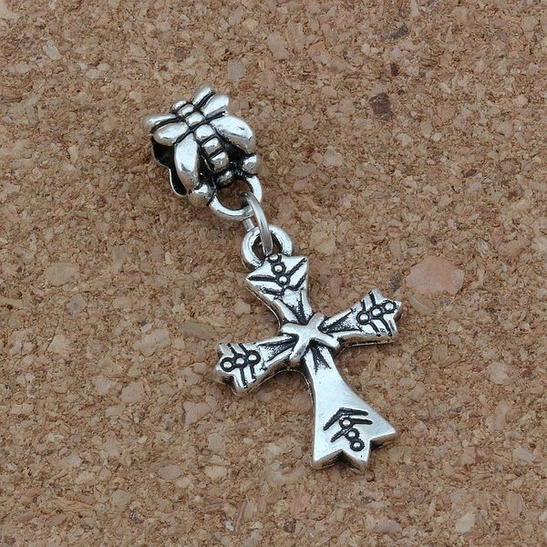 100pcs/lot dangle ancient silver cross charm big hole beads fit european charm bracelet jewelry 15x33mm a-268a, Bronze;silver
100pcs/lot dangle ancient silver cross charm big hole beads fit european charm bracelet jewelry 15x33mm a-268a, Bronze;silver
