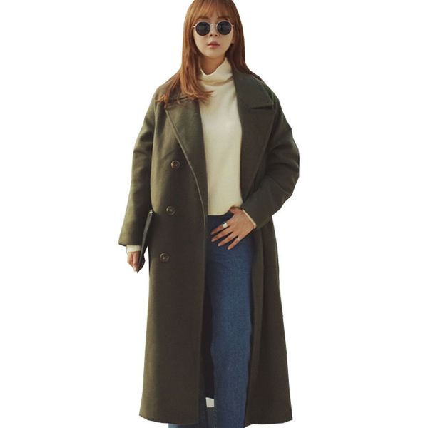 new cocoon style winter woolen coat women x-long plus cotton thicken army green wool coats overcoat parkas manteau femme c4740, Black
new cocoon style winter woolen coat women x-long plus cotton thicken army green wool coats overcoat parkas manteau femme c4740, Black