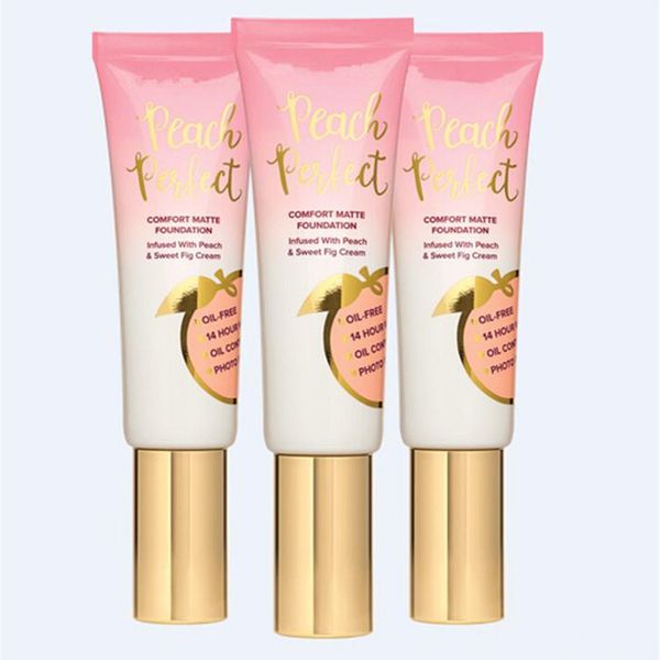 New Hot makeup Foundation Peach perfect comfort matte foundation 3colors 48ml Face cream Foundation 36pcs DHL shipping
New Hot makeup Foundation Peach perfect comfort matte foundation 3colors 48ml Face cream Foundation 36pcs DHL shipping