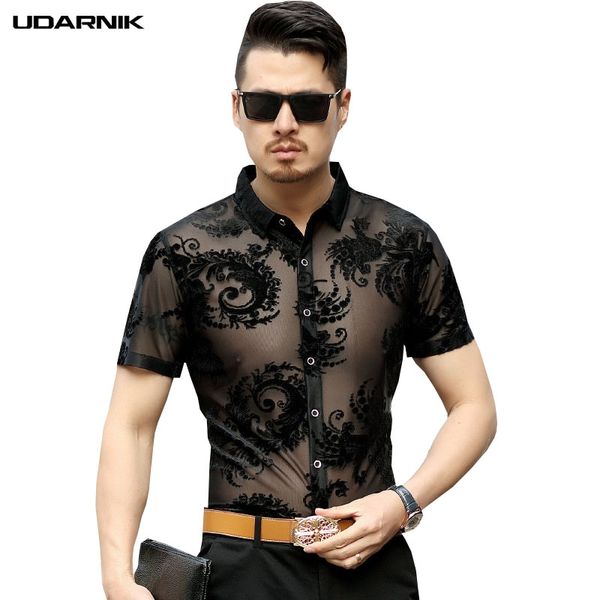 men business formal pleuche shirt transparent short sleeve turn-down collar blouse casual summer shirts workwear 223-146, White;black
men business formal pleuche shirt transparent short sleeve turn-down collar blouse casual summer shirts workwear 223-146, White;black