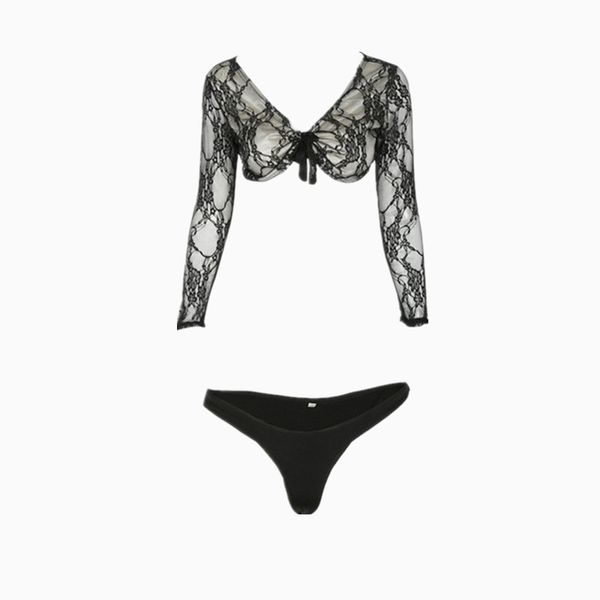 women brazilian beachwear bandage long sleeve bra push-up thongs lace bathingsuit 2pcs sets, White
women brazilian beachwear bandage long sleeve bra push-up thongs lace bathingsuit 2pcs sets, White