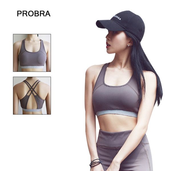 probra cross straps breathable yoga bra backless quick-drying fitness sports bra without steel ring underwear, White;black
probra cross straps breathable yoga bra backless quick-drying fitness sports bra without steel ring underwear, White;black