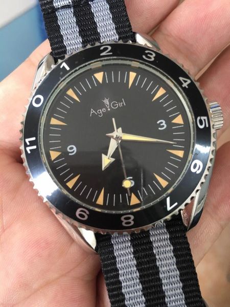 luxury new automatic mechanical transparent watch james bond spectre 007 glass back mens canvas fabric belt chronometer watches, Slivery;brown
luxury new automatic mechanical transparent watch james bond spectre 007 glass back mens canvas fabric belt chronometer watches, Slivery;brown