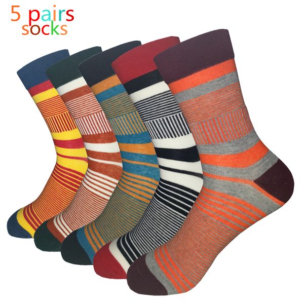 2017 new men socks casual men's color stripes the latest design popular 5 pairs striped suit fashion designer coloured cotton, Black
2017 new men socks casual men's color stripes the latest design popular 5 pairs striped suit fashion designer coloured cotton, Black