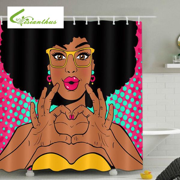 new colorful eco-friendly african woman printed waterproof bathroom polyester washable bath decor shower curtain
new colorful eco-friendly african woman printed waterproof bathroom polyester washable bath decor shower curtain