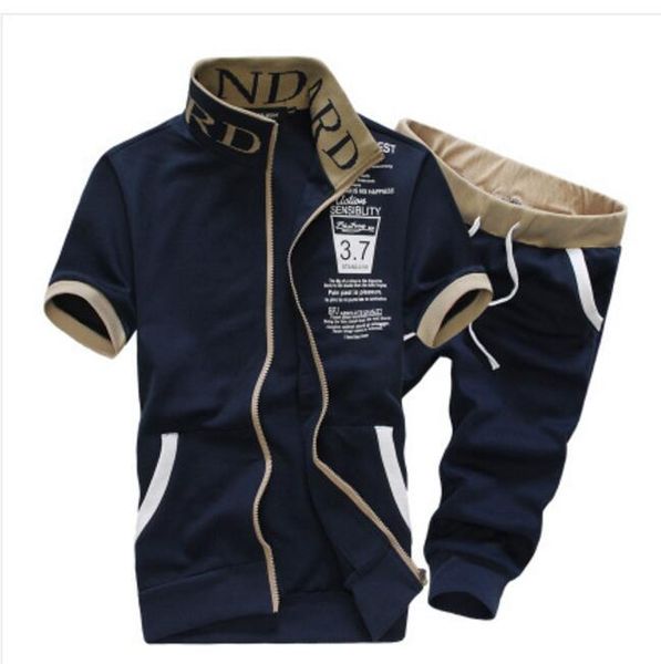 Спортивный костюм Mens Set Summer Sportswear Повседневная Мужские шорты Устанавливает Толстовка с коротким рукавом + брюки Спортивный костюм Sudaderas Hombre M-2XL
Спортивный костюм Mens Set Summer Sportswear Повседневная Мужские шорты Устанавливает Толстовка с коротким рукавом + брюки Спортивный костюм Sudaderas Hombre M-2XL