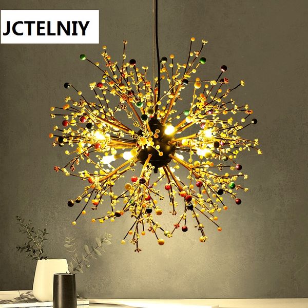 Personalized round ball pendant light american dandelion fashion led decoration Dia80/60cm