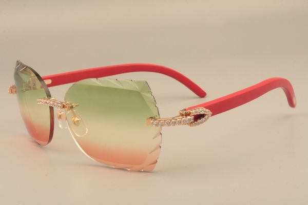 2019 new fashion high-end engraving lens sunglasses 8300817 gold code luxury diamond series wooden red temples sunglasses. size: 58-18-135mm, White;black
2019 new fashion high-end engraving lens sunglasses 8300817 gold code luxury diamond series wooden red temples sunglasses. size: 58-18-135mm, White;black