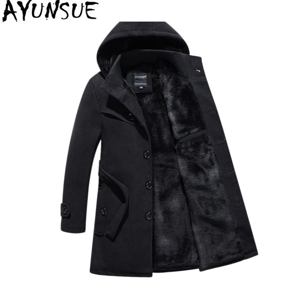 ayunsue men's woolen coat men winter plus size black slim coat man winter jacket overcoat casaco masculino inverno coats kj237
ayunsue men's woolen coat men winter plus size black slim coat man winter jacket overcoat casaco masculino inverno coats kj237