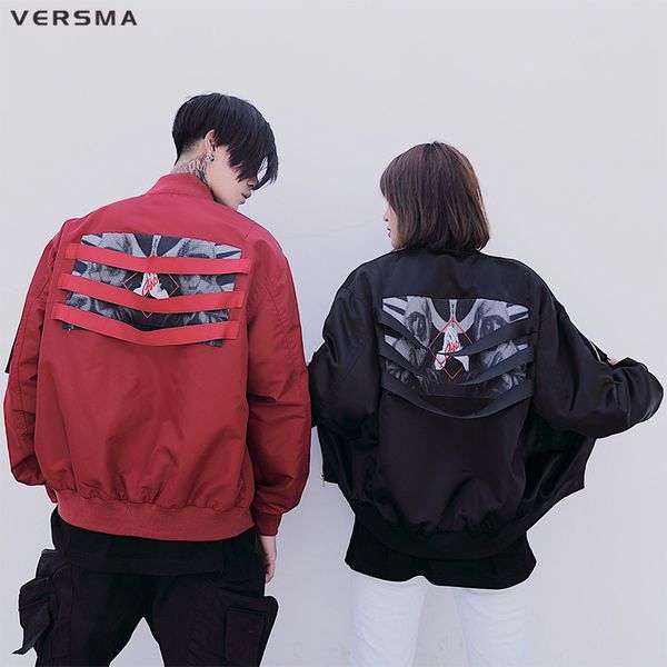 versma hip hop streetwear windbreaker men punk pilot jacket coat korean harajuku ribbon patchwork men bomber jacket dropshipping, Black;brown
versma hip hop streetwear windbreaker men punk pilot jacket coat korean harajuku ribbon patchwork men bomber jacket dropshipping, Black;brown