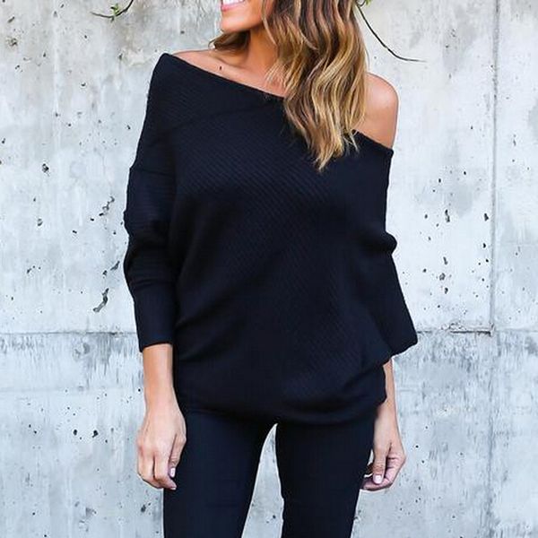 winter new strapless bat sleeve thread sweater female knit sweater shoulder irregular collar sweaters, White;black
winter new strapless bat sleeve thread sweater female knit sweater shoulder irregular collar sweaters, White;black
