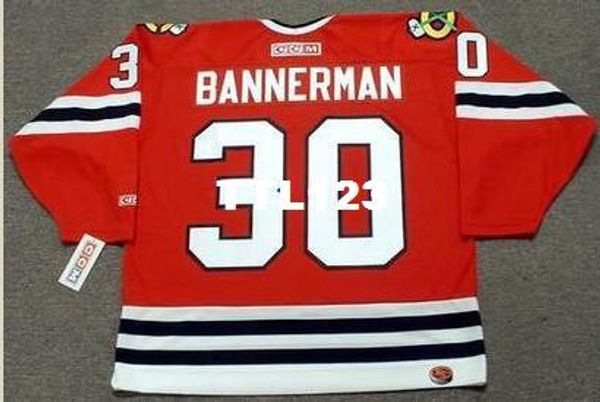 mens #30 murray bannerman chicago blackhawks 1983 ccm home hockey jersey or custom any name or number retro jersey, Black;red
mens #30 murray bannerman chicago blackhawks 1983 ccm home hockey jersey or custom any name or number retro jersey, Black;red