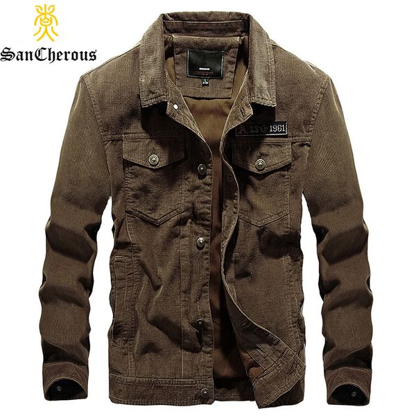 2018 spring autumn new casual corduroy men jacket multi-pocket solid turn-down collar men jacket coat m-4xl, Black;brown
2018 spring autumn new casual corduroy men jacket multi-pocket solid turn-down collar men jacket coat m-4xl, Black;brown