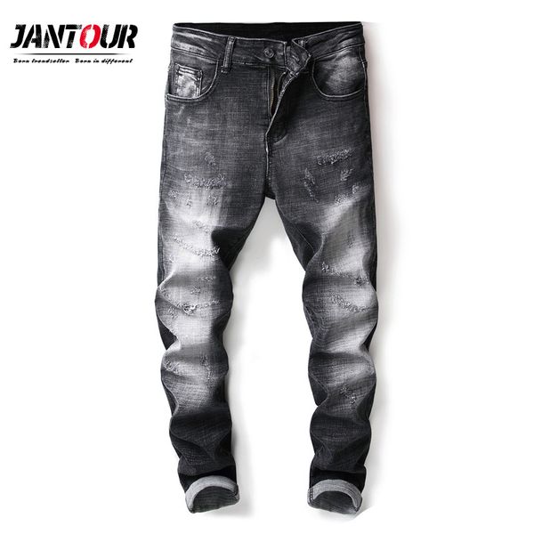 jantour 2018 new mens brand jeans fashion men casual fit straight high stretch feet skinny jeans men black sell male trouser, Blue
jantour 2018 new mens brand jeans fashion men casual fit straight high stretch feet skinny jeans men black sell male trouser, Blue