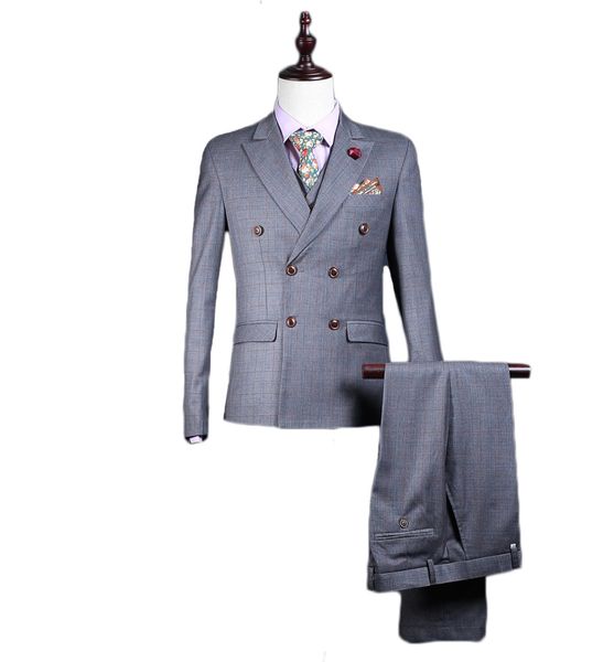 one button 3 pieces (куртка + брюки + жилет) подходящий костюм с зубчатыми воротниками и красивыми мужскими костюмами для свадебных смокинго, Black;gray
one button 3 pieces (куртка + брюки + жилет) подходящий костюм с зубчатыми воротниками и красивыми мужскими костюмами для свадебных смокинго, Black;gray