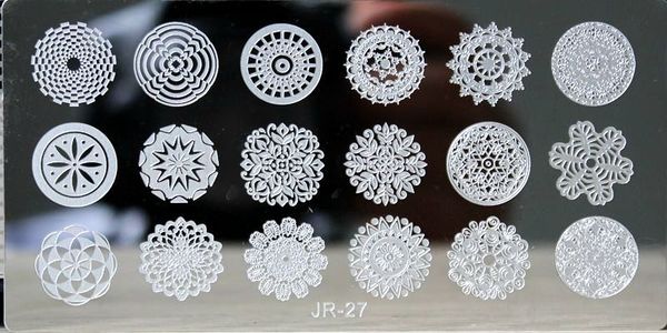 1pcs nail stamping plates stainless steel lace flower diy pattern polish decor templates nail art stencils for stamp tools jr-27, White
1pcs nail stamping plates stainless steel lace flower diy pattern polish decor templates nail art stencils for stamp tools jr-27, White