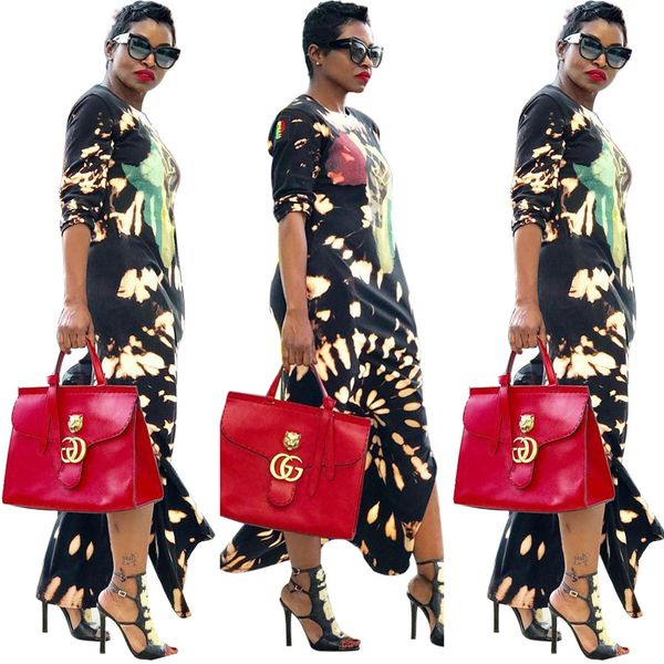 round neck print long sleeve split dress nightclub dress women's long casual dresses party skirts, Black;gray
round neck print long sleeve split dress nightclub dress women's long casual dresses party skirts, Black;gray