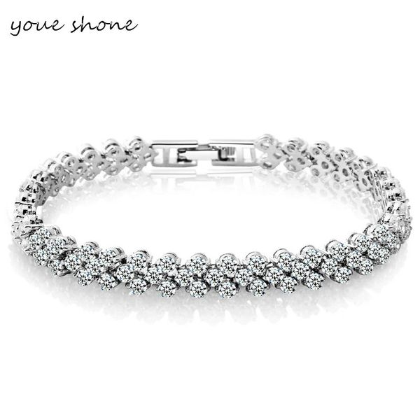 3 color fashion roman style woman silver gold color crystal zircon bangles bracelets charm jewelry gifts 2018, Black
3 color fashion roman style woman silver gold color crystal zircon bangles bracelets charm jewelry gifts 2018, Black
