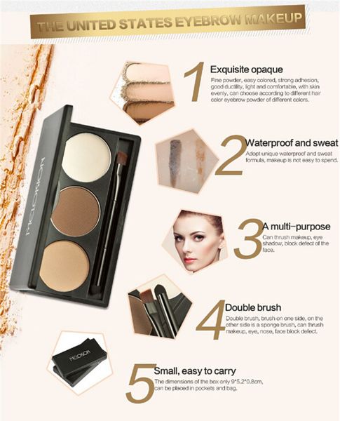 new makeup meloision eyebrow palette 2 color eyebrow powder +1 eyebrow cream 5 styles 6g cosmetics palette with mirror/brush 2018
new makeup meloision eyebrow palette 2 color eyebrow powder +1 eyebrow cream 5 styles 6g cosmetics palette with mirror/brush 2018
