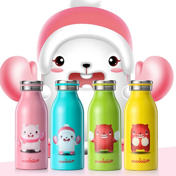 4 colors stainless steel kids cups 350ml children water bottle 3 seconds heat changing vacuum cups warm hand
4 colors stainless steel kids cups 350ml children water bottle 3 seconds heat changing vacuum cups warm hand